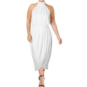 NWT City Chic Romance Ivory White Halter Dress Size 14